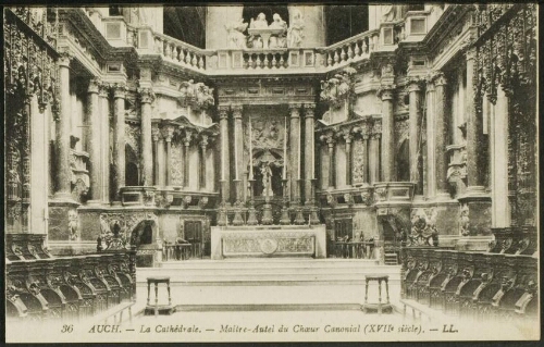 Le choeur vu du grand autel" CPSM "Auch La cathédrale 