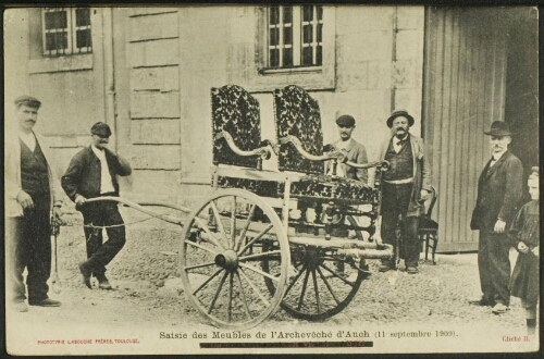 Saisie des meubles de l'Archevêché d'Auch  (11 septembre 1909)
