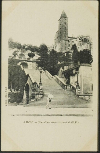 Auch  -  Escalier monumental (F.P)